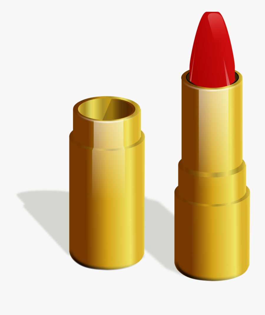 Golden Lip Stick Png, Transparent Clipart