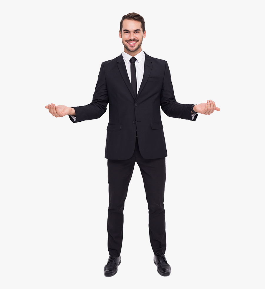 Transparent Handsome Guy Clipart - Man In Suit Png, Transparent Clipart