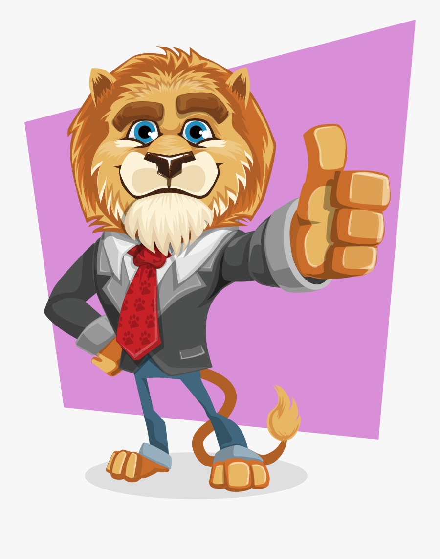 Lion In Suit Clipart, Transparent Clipart