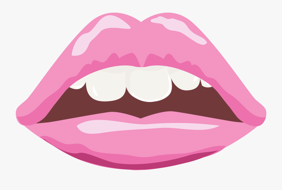 Pink Lips Png Clipart Image - Pink Lips Png, Transparent Clipart