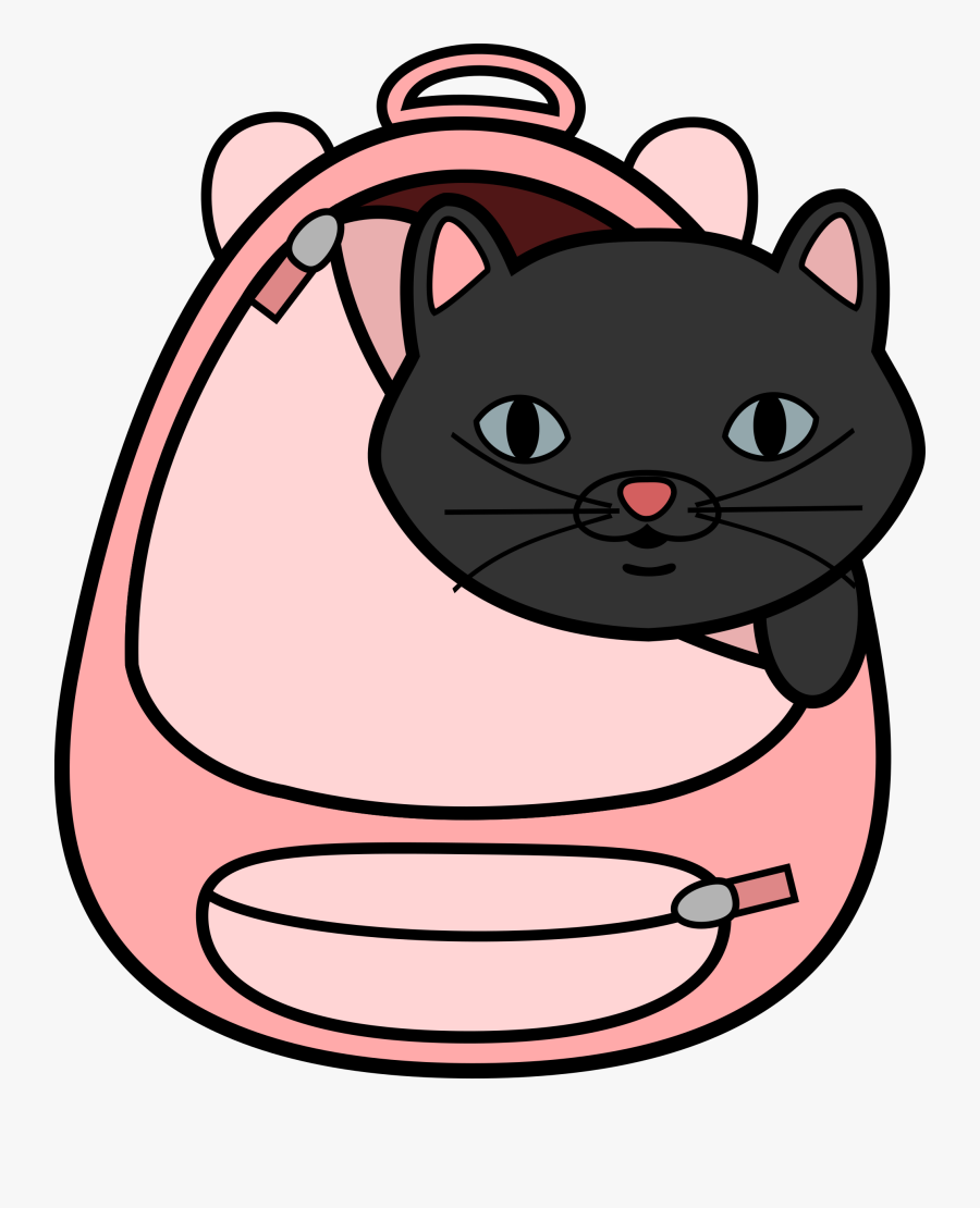 Transparent Cartoon Money Bag Png - Cat In The Bag Cartoon, Transparent Clipart