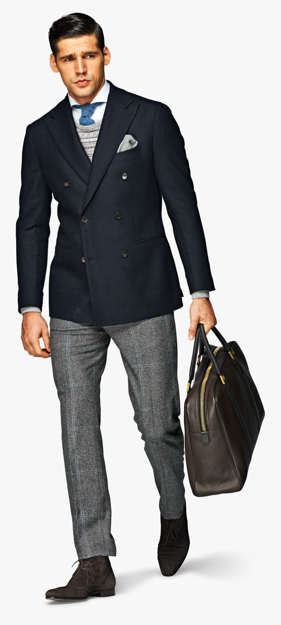 Men Suit Png - Suitsupply Double Breasted Blazer, Transparent Clipart