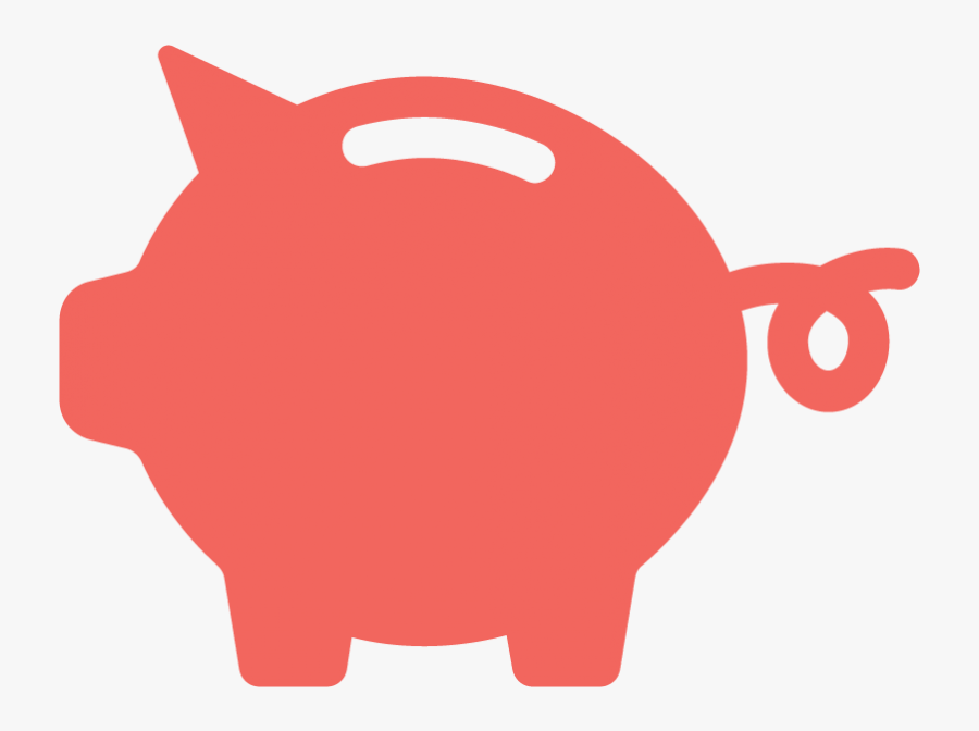 An Icon Representing A Piggy Bank, Transparent Clipart