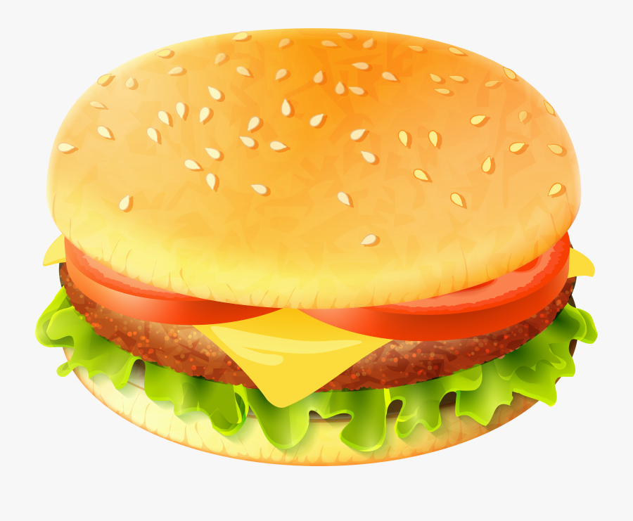 Burger Png Clip Art Image - Clip Art Burger Png, Transparent Clipart