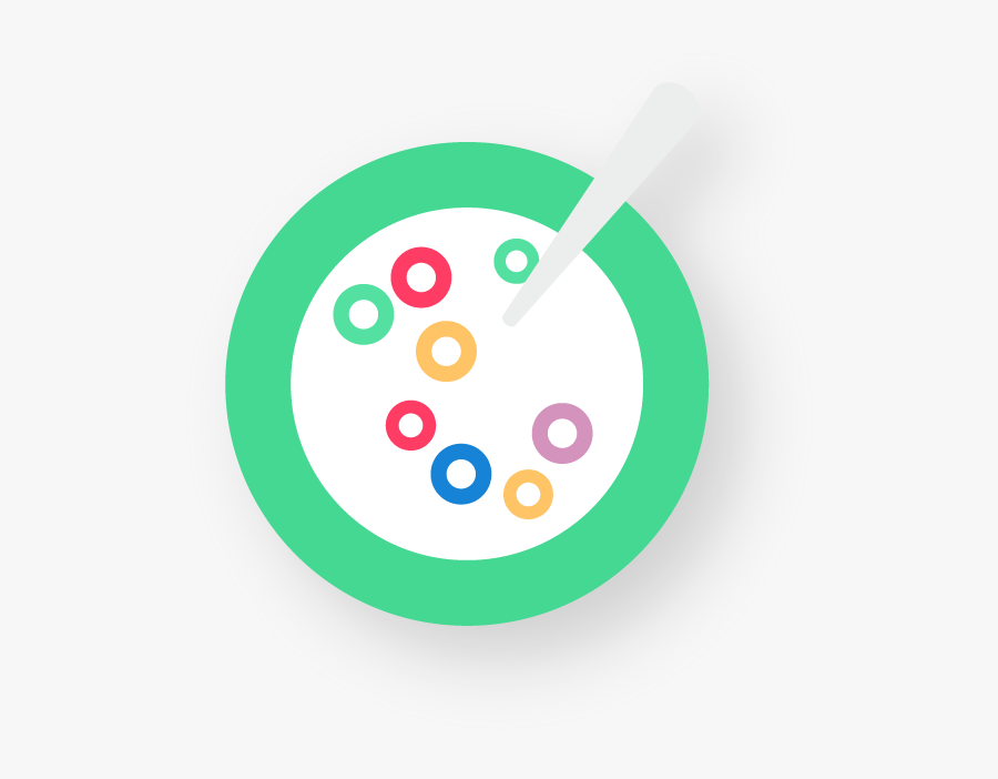 Breakfast Milk Bacon Clip Art - Circle, Transparent Clipart