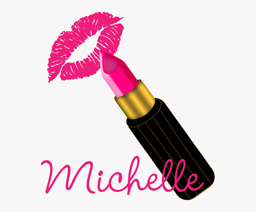 Transparent Pink Lips Clipart - Hot Pink Lipstick Clipart, Transparent Clipart