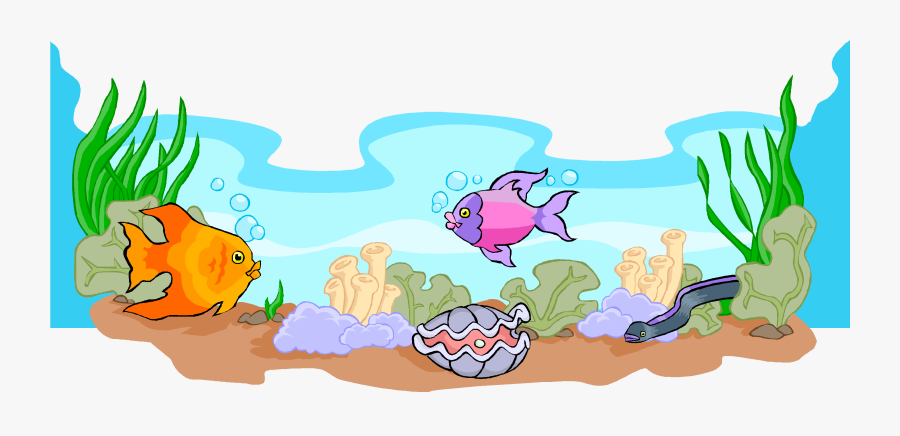 Clip Art Ocean Scene Clip Art - Fish In Sea Clipart, Transparent Clipart