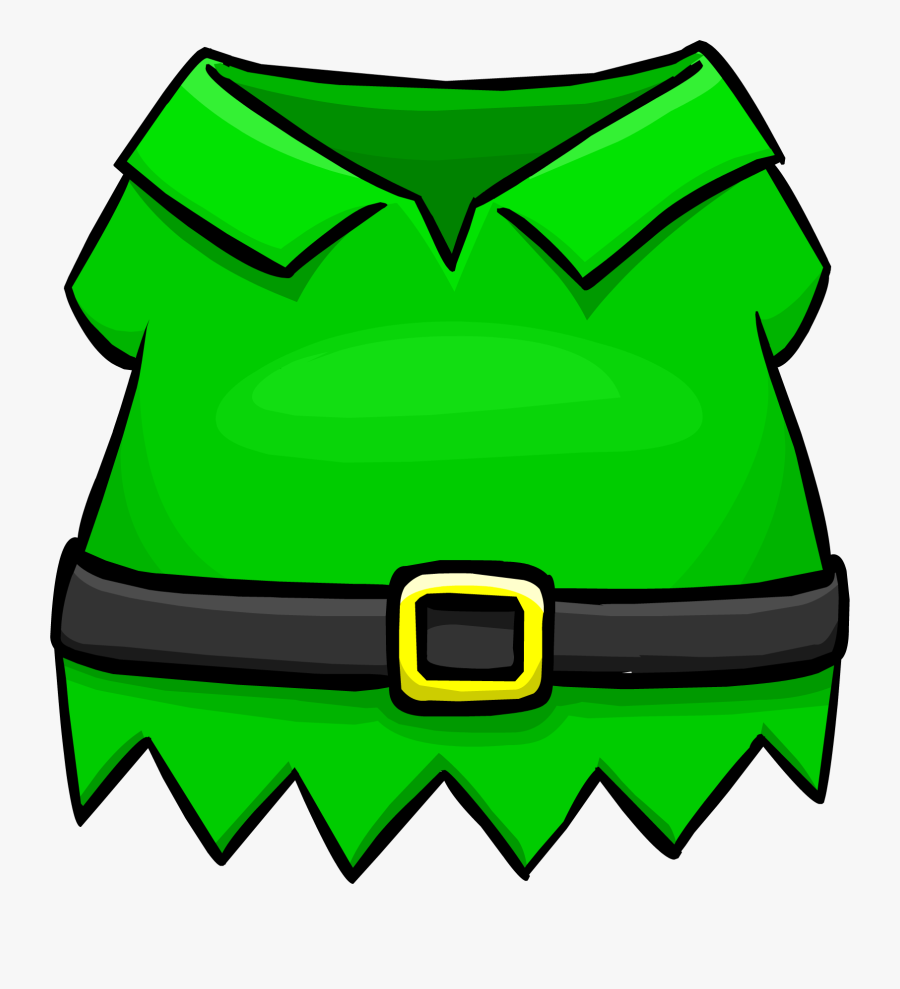 Elf Suit Club Penguin Wiki Fandom Powered By Wikia - Elf Outfit Transparent Background, Transparent Clipart