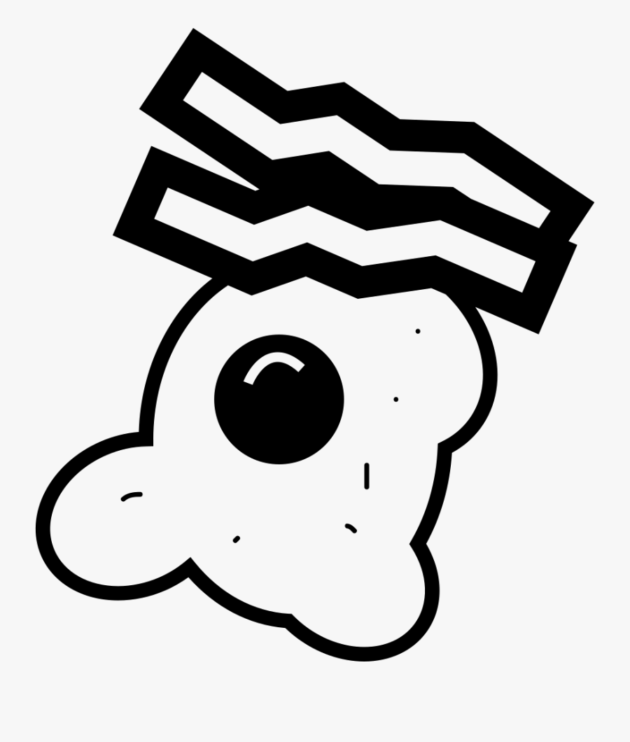 Transparent Bacon Clipart - Fried Egg, Transparent Clipart