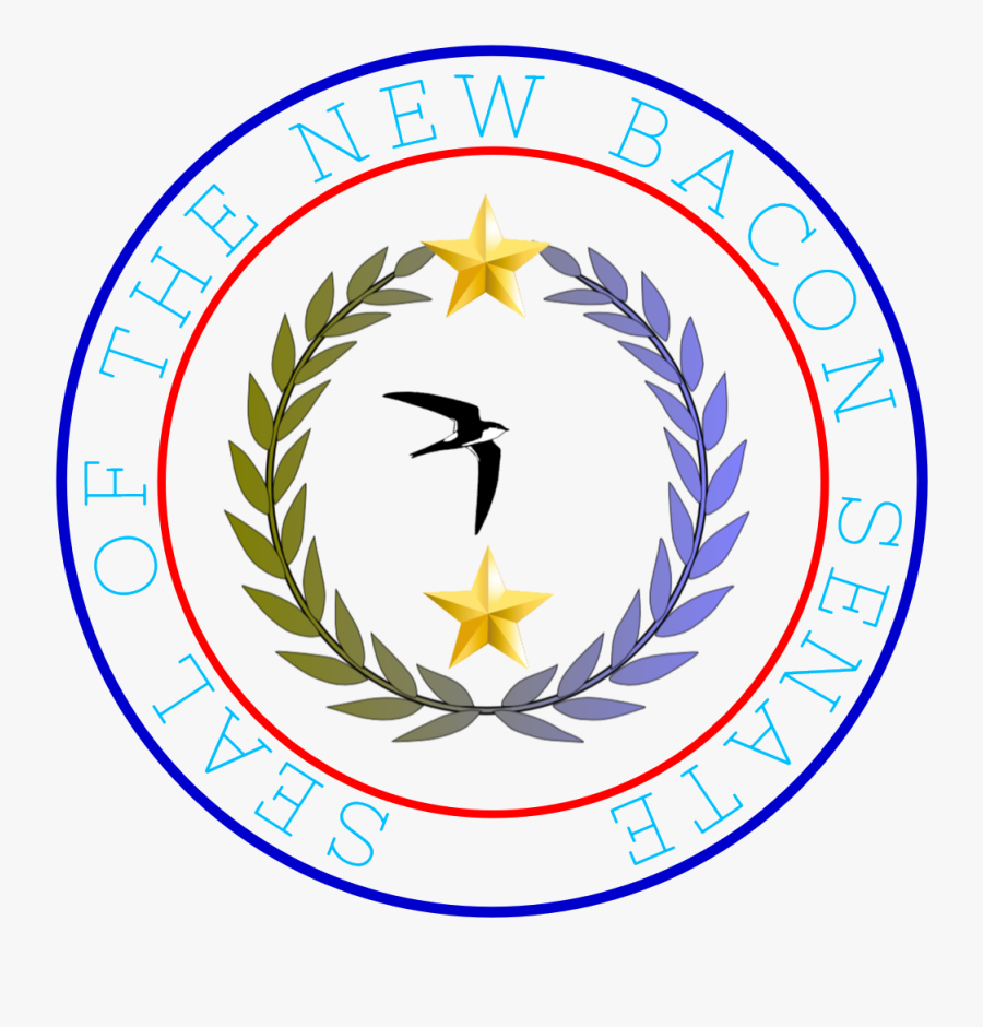 New Bacon Senate Seal - Laurel Leaves Logo Png, Transparent Clipart