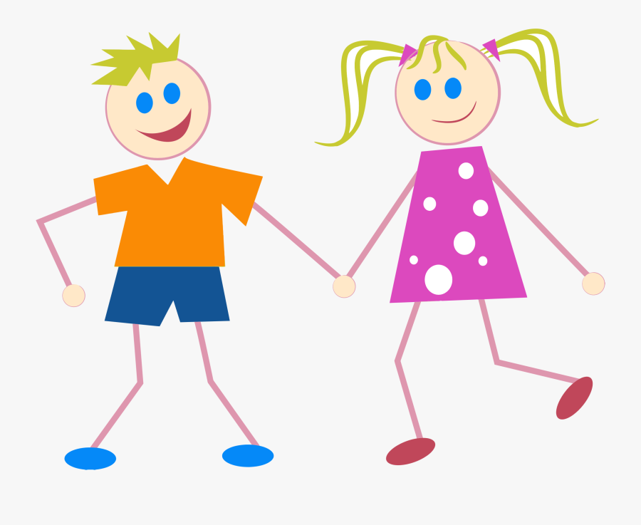 Clipart - Stick People With Clothes, Transparent Clipart