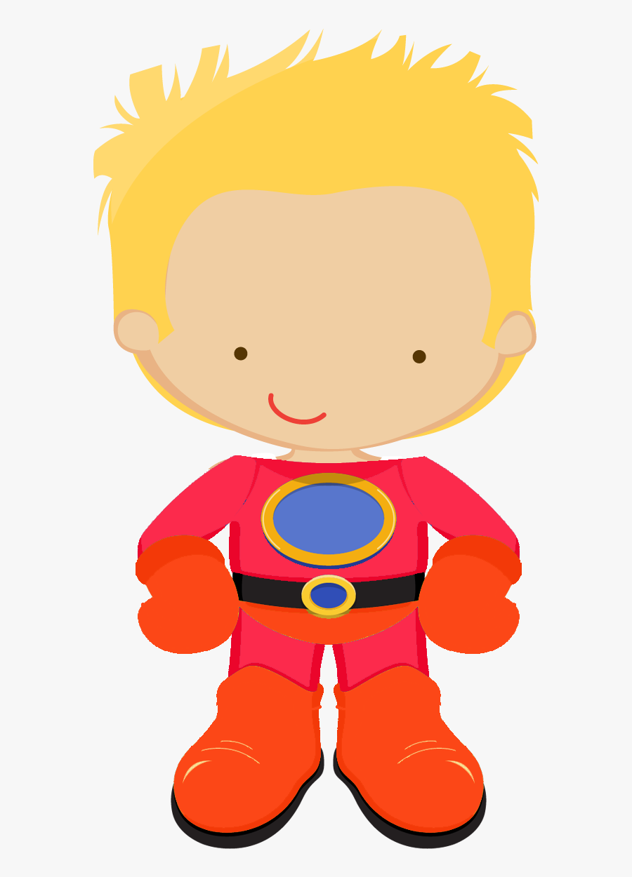 Kids Dressed As Superheroes Clipart - Cartoon, Transparent Clipart
