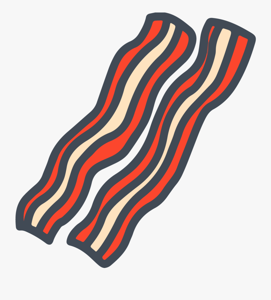 Bacon Meat Food Icon - Bacon Icon Png, Transparent Clipart