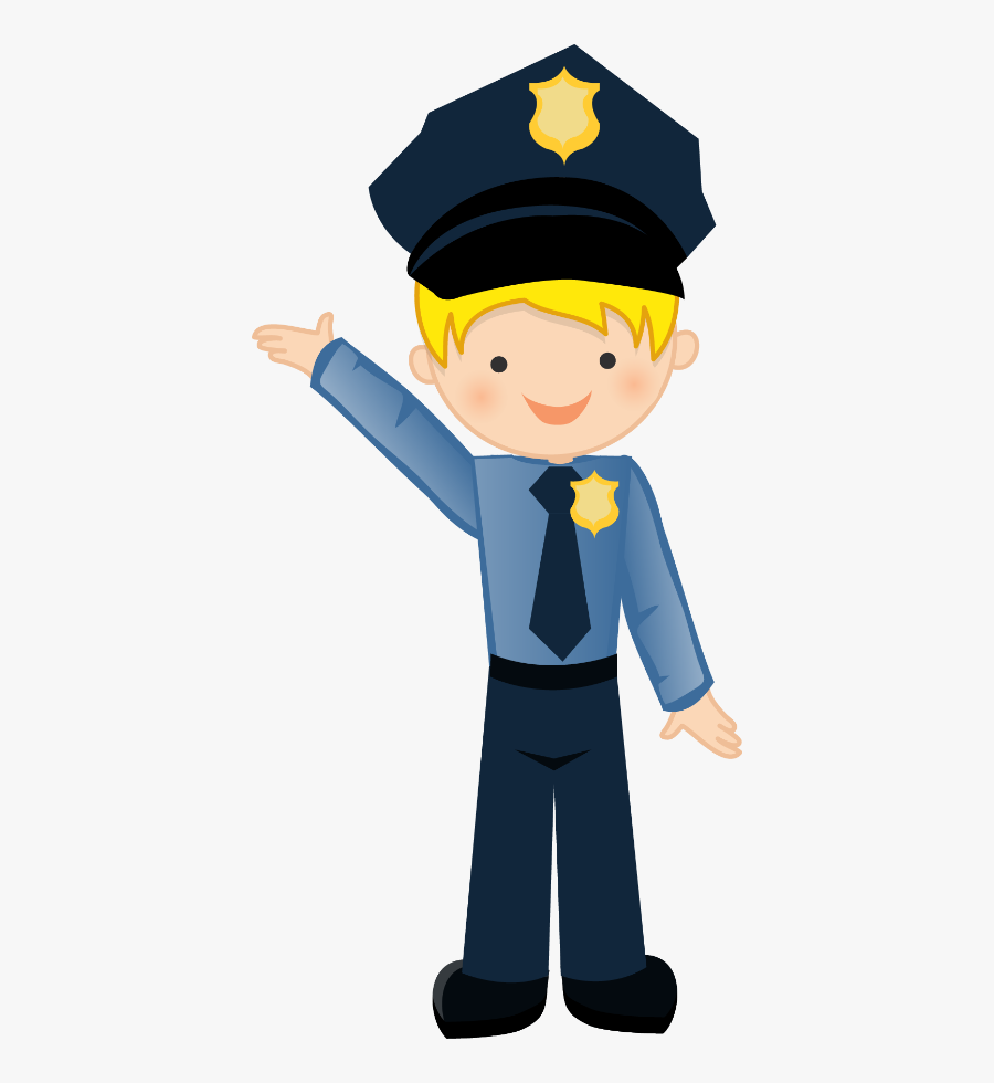 Kids Clipart Police Officer - Policeman Clip Art, Transparent Clipart