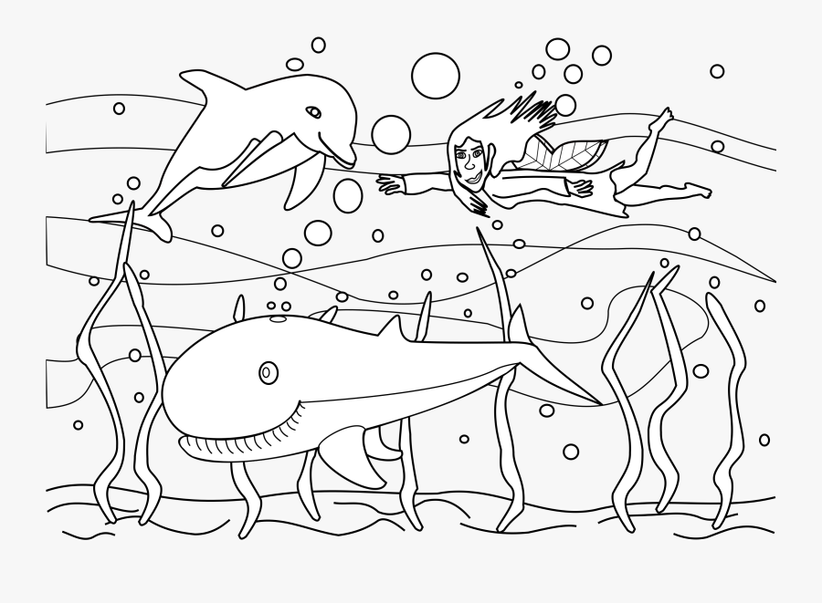 Fantasy Ocean Clipart - Ocean Black And White Clip Arts, Transparent Clipart