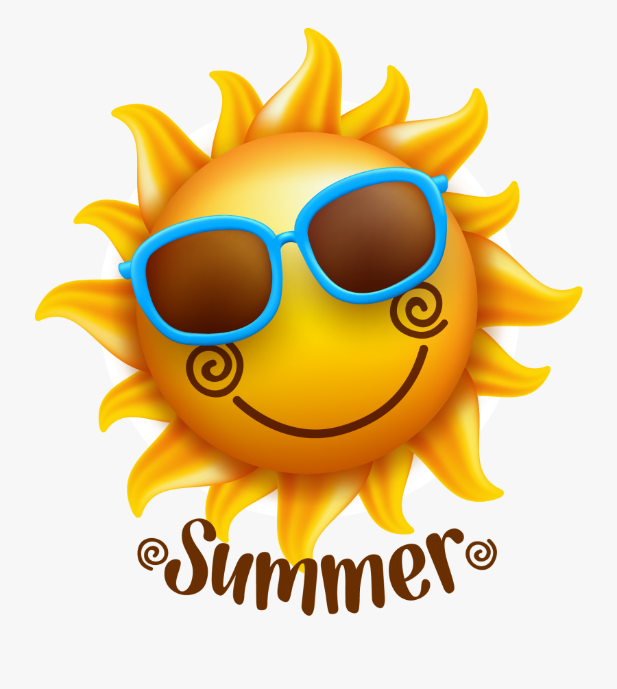 July Clipart Summer Sunshine - Summer Sun Transparent Background, Transparent Clipart