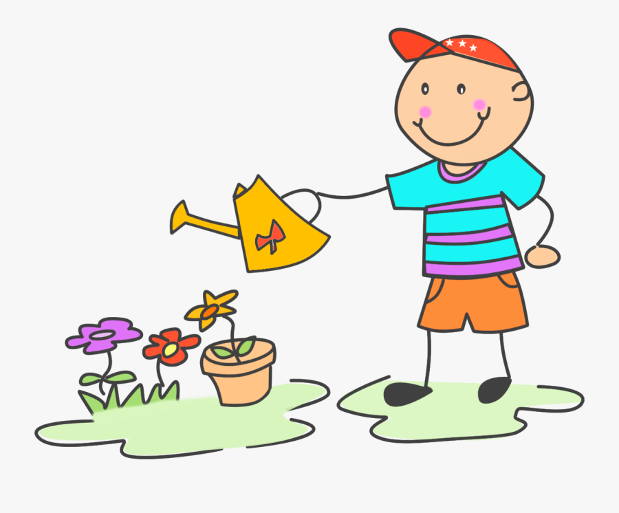 Clip Art Child Doing Chores - Help Parents At Home, Transparent Clipart