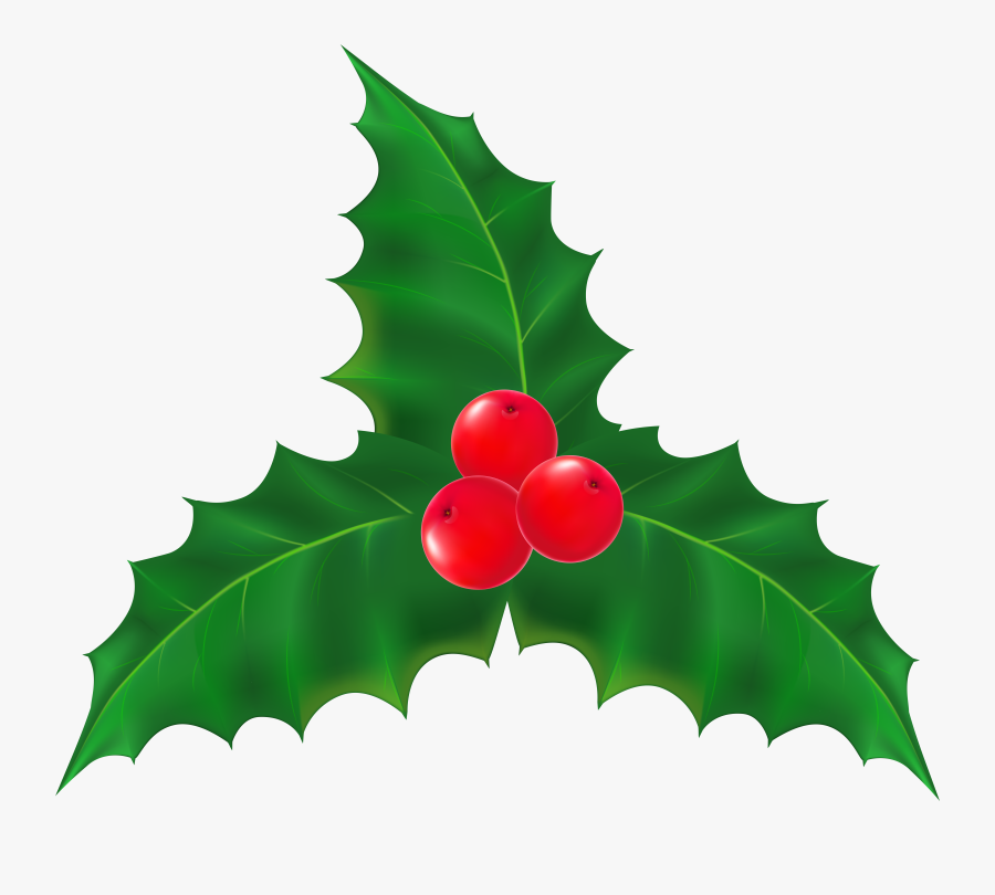 Christmas Holly Jpg Royalty Free Library Black And, Transparent Clipart