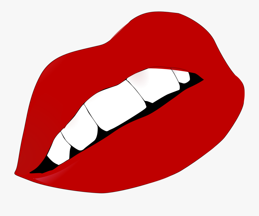 Lips Clipart Coloring Page - Lips Clipart, Transparent Clipart
