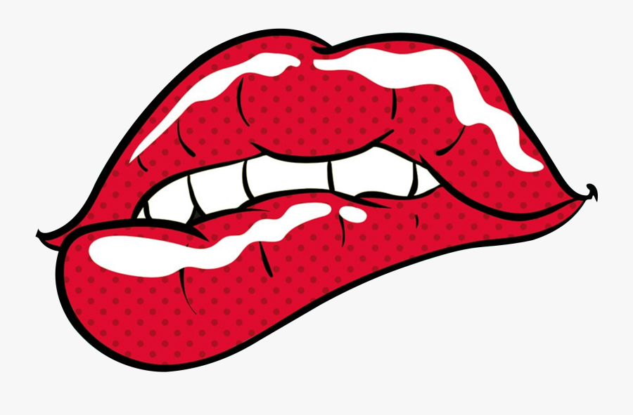 Comic Lips Png Image Free Download Searchpng - Cool Pop Art Background, Transparent Clipart