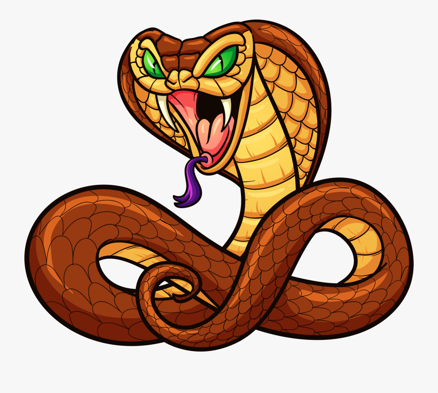 Vector Download Snake Cartoon Clip Art Transprent Png - Cartoon Cobra Snakes, Transparent Clipart