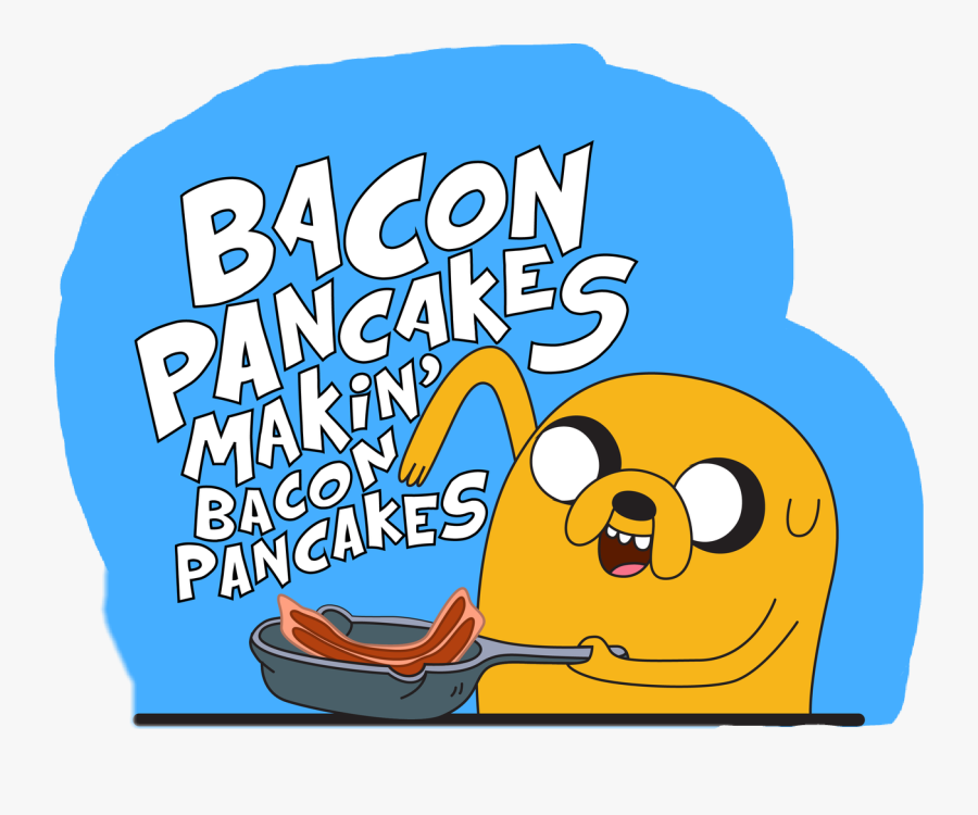 Bacon Adveturetime Jake Cookies - Jake Bacon Pancakes Vector, Transparent Clipart