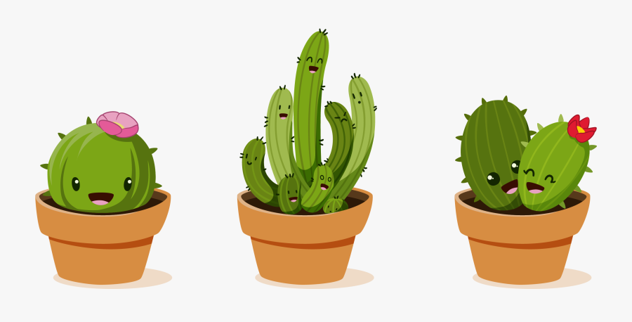 Cactaceae Drawing Clip Art - Cactus Vector Png, Transparent Clipart