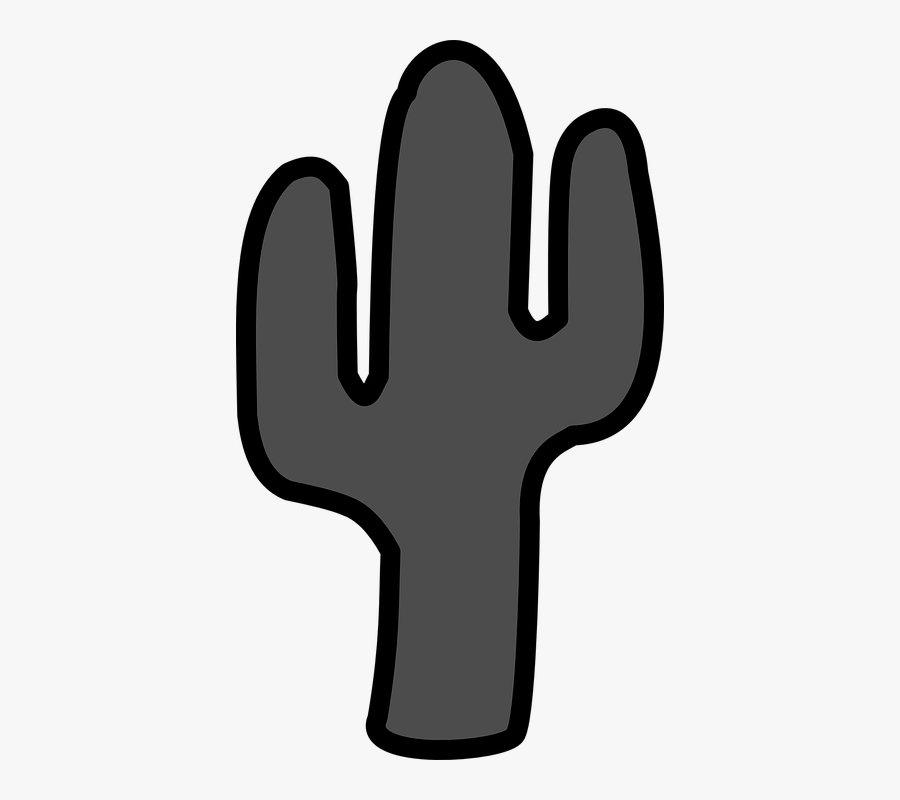 Cactus Silhouette Clipart - Cactus Clipart Silhouette, Transparent Clipart