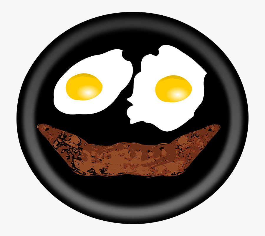 Caged Eggs And Bacon - Have A Nice Breakfast, Transparent Clipart