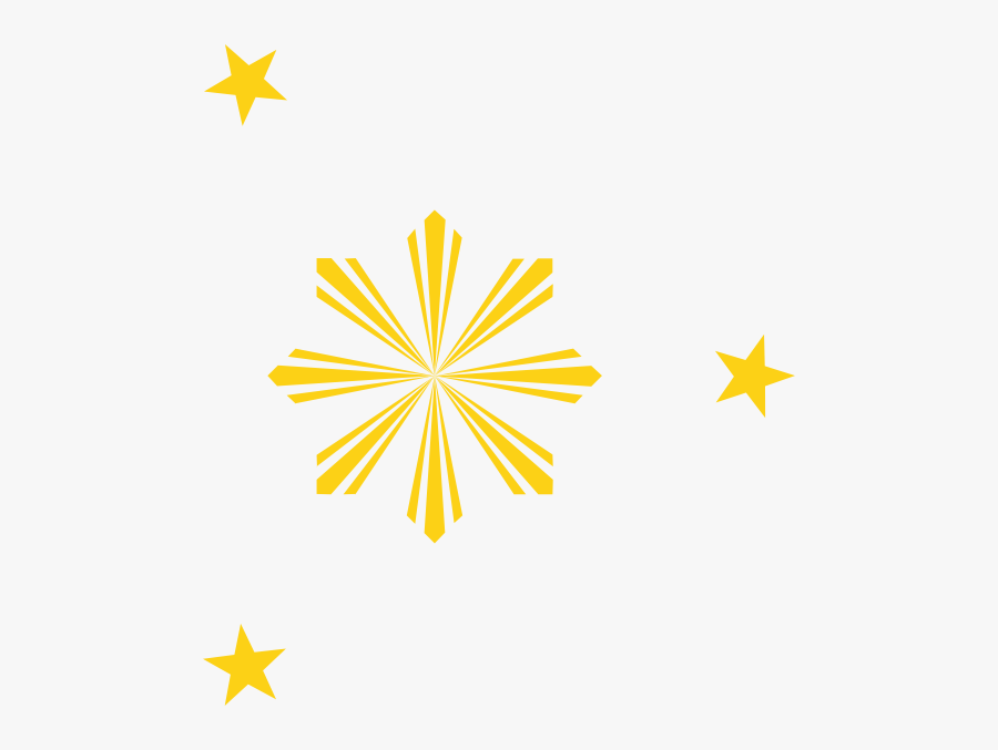 Sun Rays Clip Art At Clker - Philippine Flag Stars And Sun, Transparent Clipart