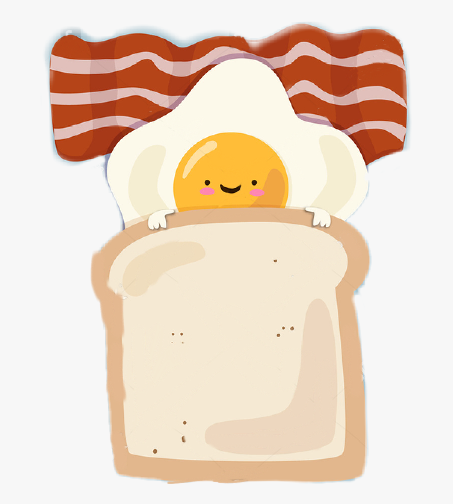 #breakfast #eggs #bacon #toast #goodmorning #goodnight - Vector Graphics, Transparent Clipart
