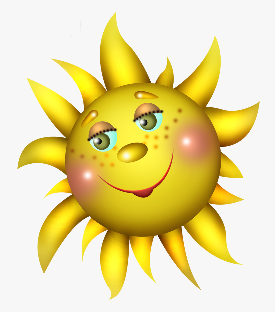 Transparent Smiling Sun Clipart - Animated Sun Gif Transparent Background, Transparent Clipart