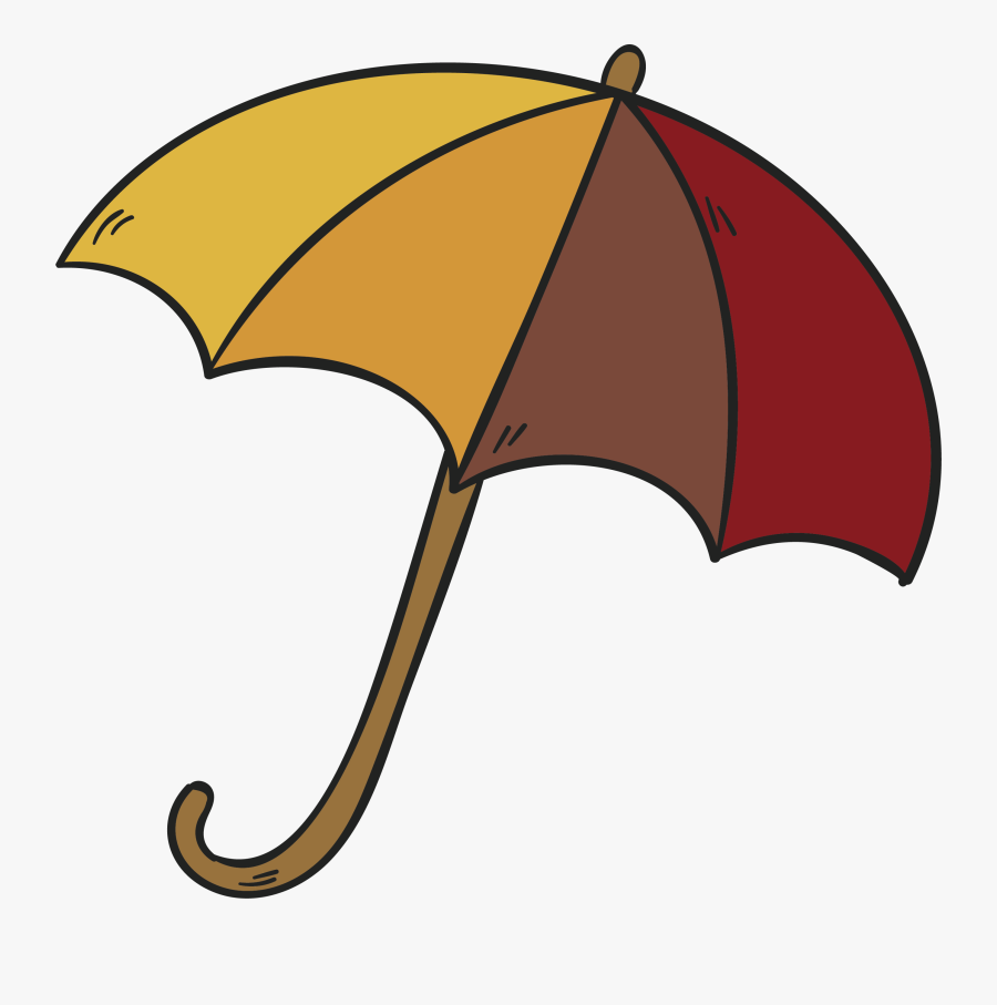 Clip Art Hand Drawn - Imagenes De Paraguas Dibujadas, Transparent Clipart