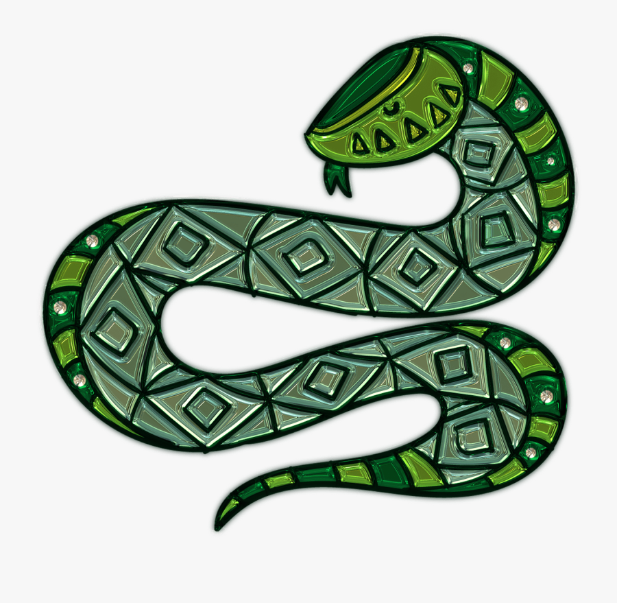 Green Snake Plastic Art - Green Snake Png, Transparent Clipart