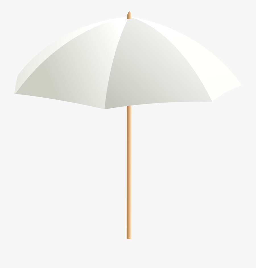 Beach Umbrella White Png Clip Art , Png Download, Transparent Clipart