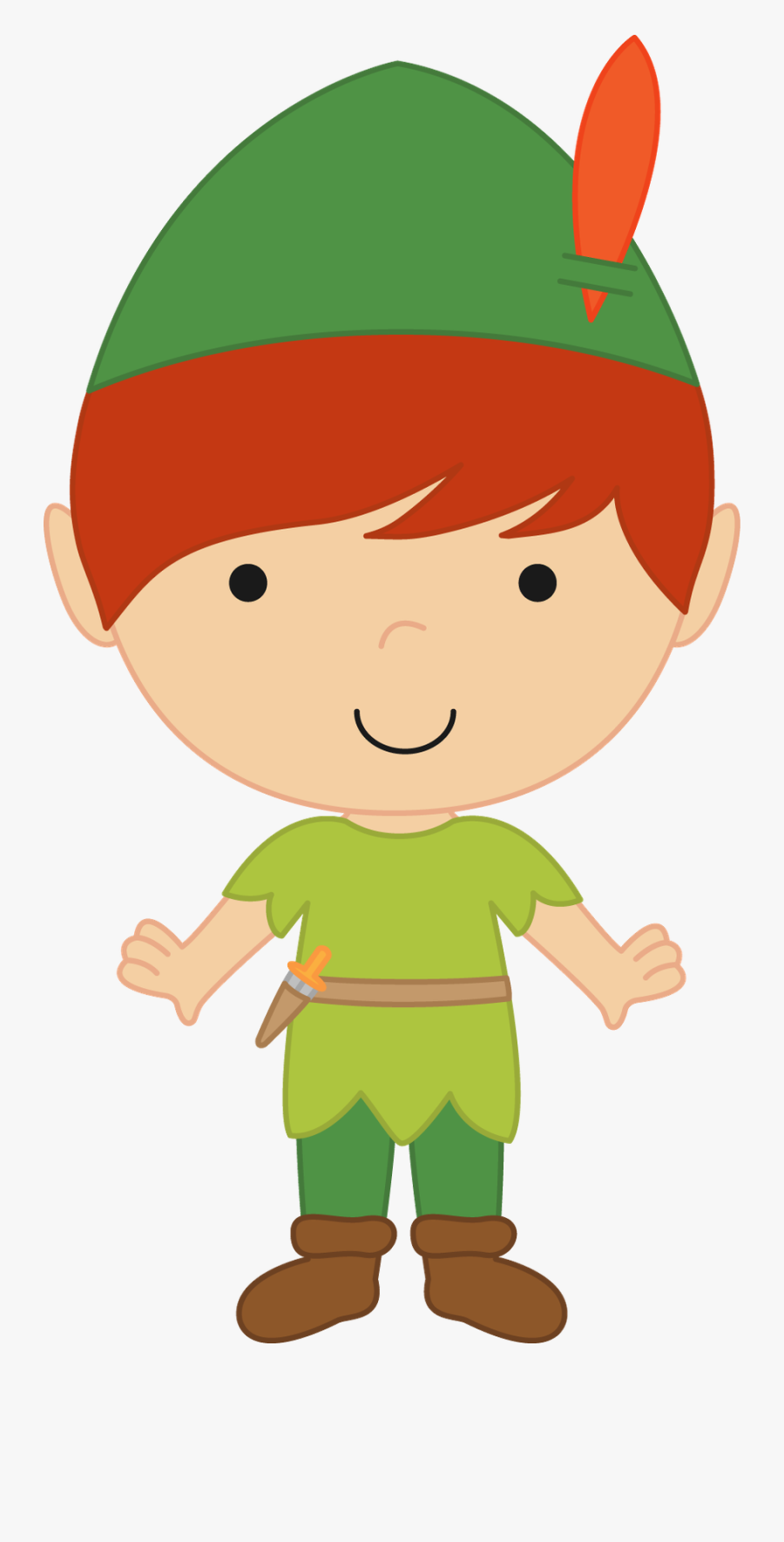Cute Peter Pan Clipart, Transparent Clipart