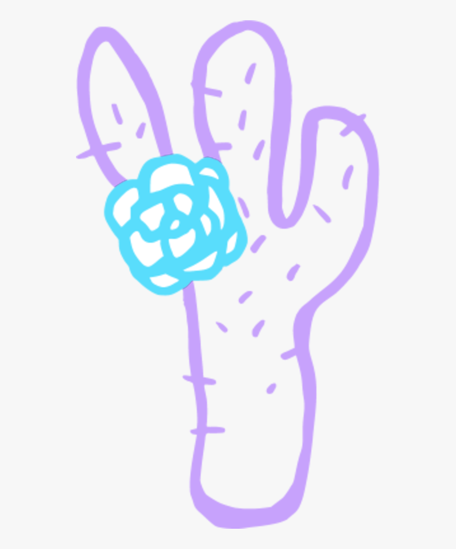 Cactus Plant Cartoon Simple - Imagenes Png En Blanco Y Negro, Transparent Clipart