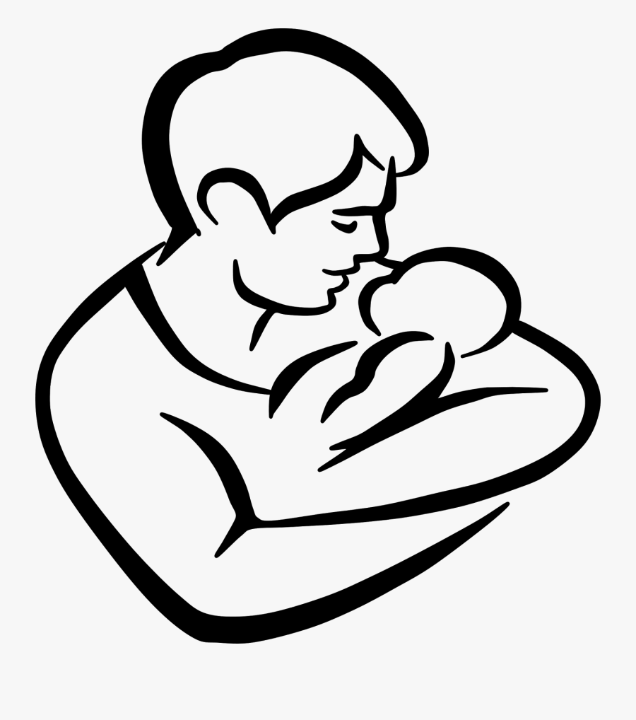 Father And Child Clipart Free Cliparts Father Tattoos, - Sketch Father And Daughter Drawing, Transparent Clipart