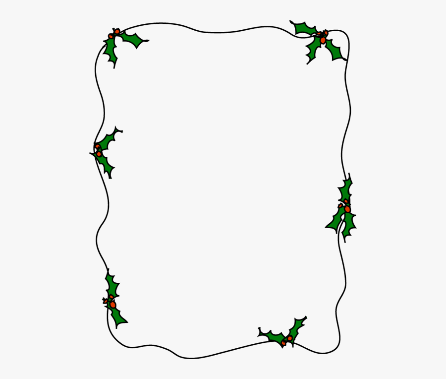 Holly Border Png, Transparent Clipart