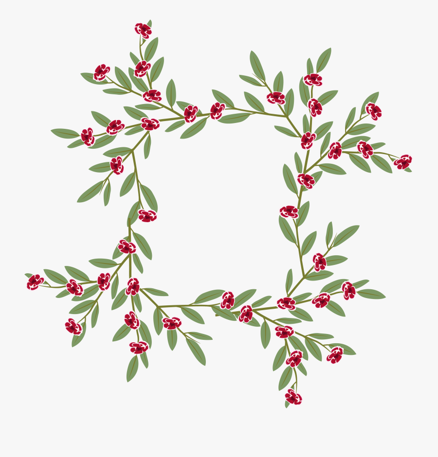 Download Holly Border Vector - Png Leaf Border Vector , Free ...