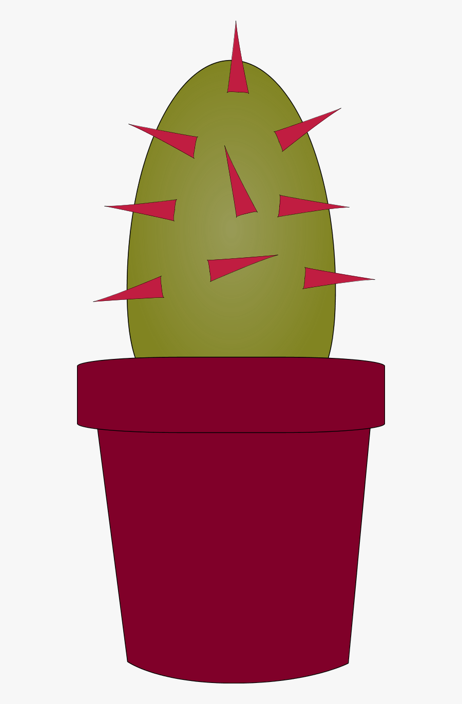 Cactus Plant Cartoon - Cactus, Transparent Clipart