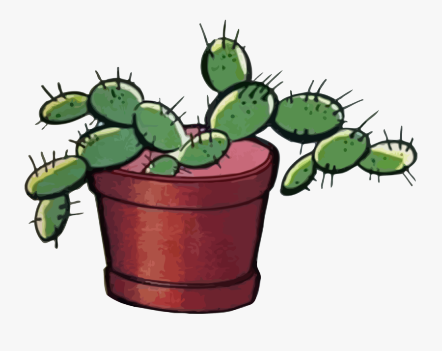 Cactus In Ghiveci Desen, Transparent Clipart