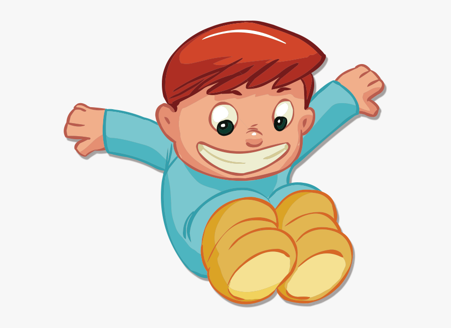 Child Cartoon Clip Art - Boy Jump Clipart Png, Transparent Clipart