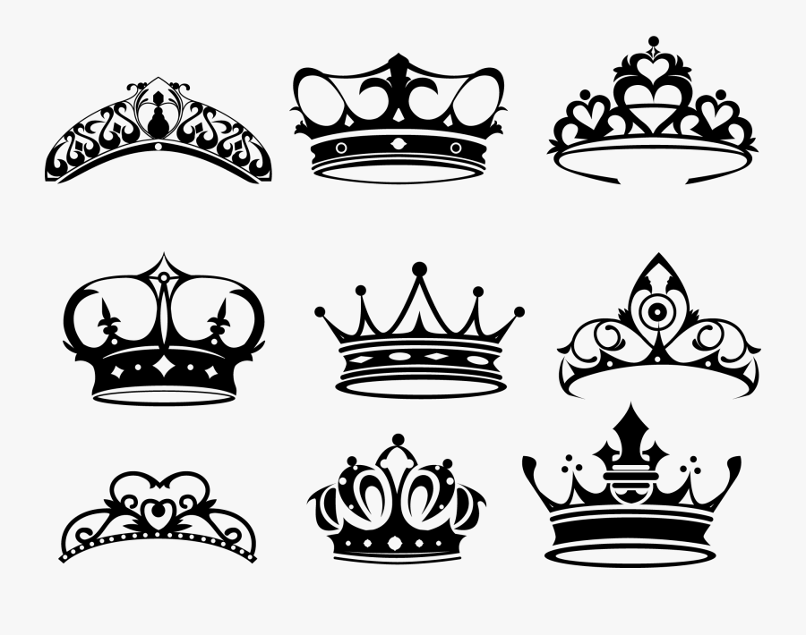 Tattoo Elizabeth King Painted Of Queen Crown Clipart - Crown Silhouette, Transparent Clipart