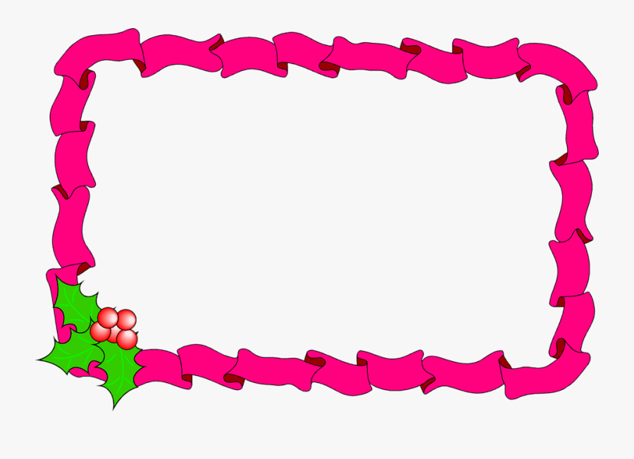 Christmas Holly Images Cliparts - Christmas Borders And Frames, Transparent Clipart