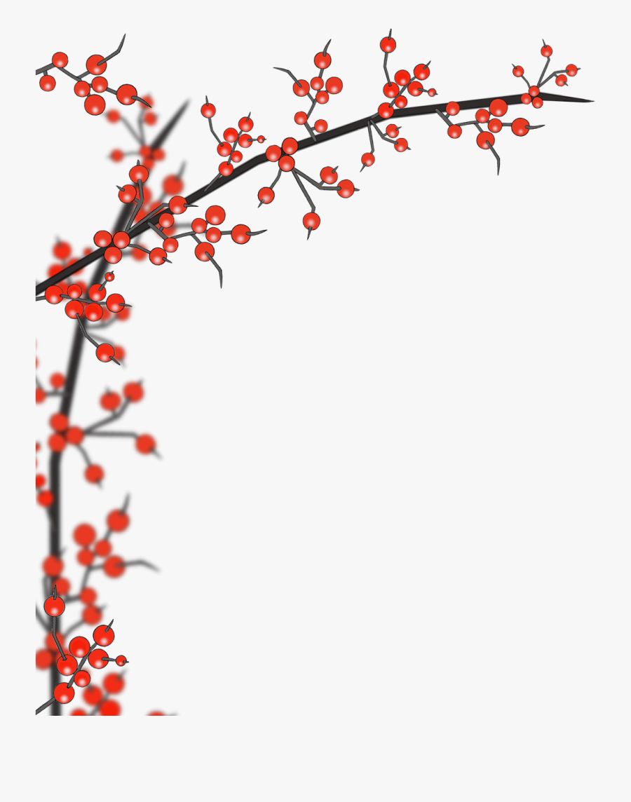 Bush Fruit Sprig Picpng - Couture Creations Highland Christmas Die Small Town, Transparent Clipart