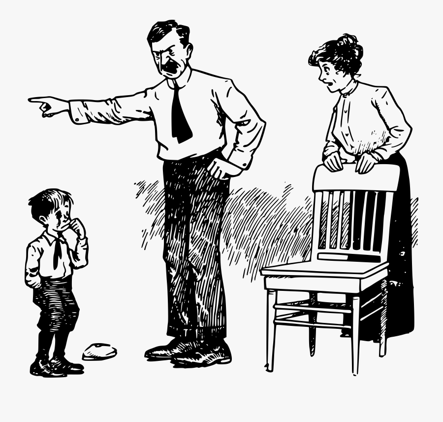 Clip Art Angry Parent Clipart - Angry Father Clipart Black And White, Transparent Clipart