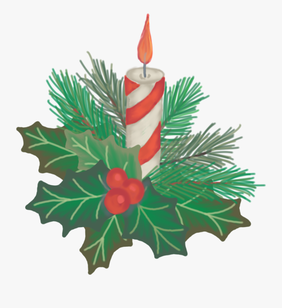 Free Christmas And Winter Themed Clip Art - Advent Candle, Transparent Clipart