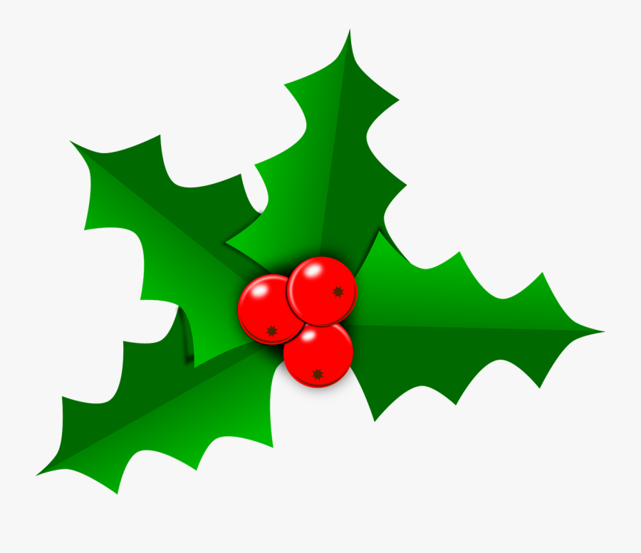 Holly Leaf Images Free Christmas Vector Clipart Transparent - Christmas Leaf, Transparent Clipart