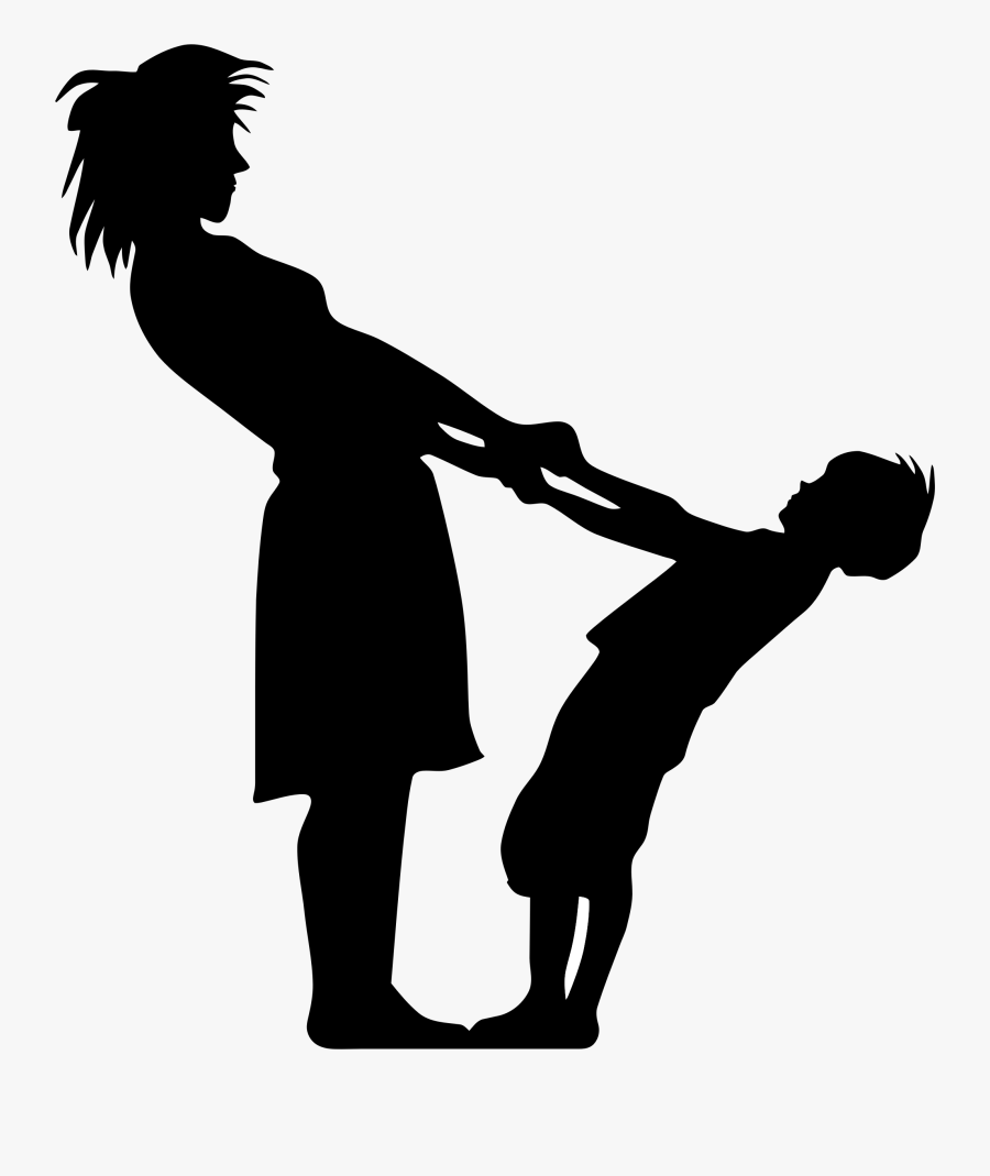 Mother And Minus Ground - Mother Son Clip Art, Transparent Clipart